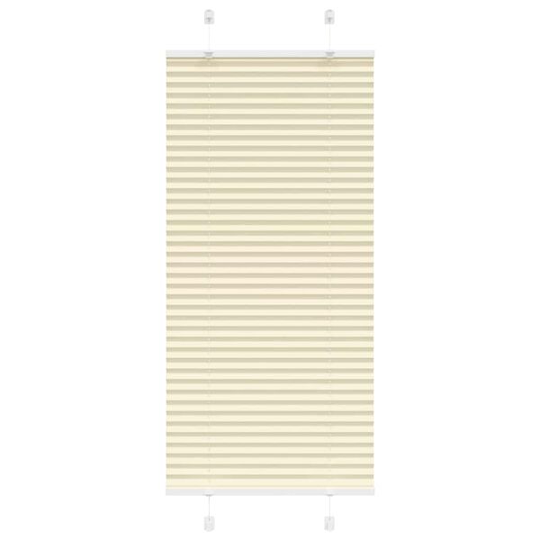 vidaXL Plissee Creme 55x150 cm Stoffbreite 54,4 cm Polyester