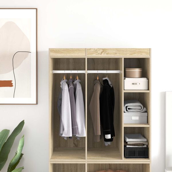 vidaXL Kleiderstange 2 pcs Silber 764 x 15 x 29 mm Aluminiumlegierung