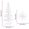 vidaXL Weihnachtsbaum Holz zum Schm&uuml;cken 120 cm Massivholz Kiefer