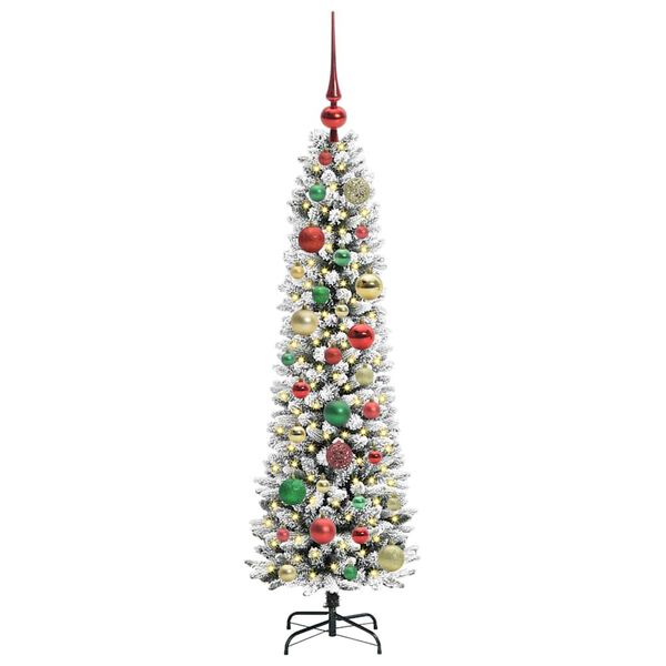 vidaXL K&uuml;nstlicher Weihnachtsbaum mit 150 LEDs mit St&auml;nder Wei&szlig; 120 cm