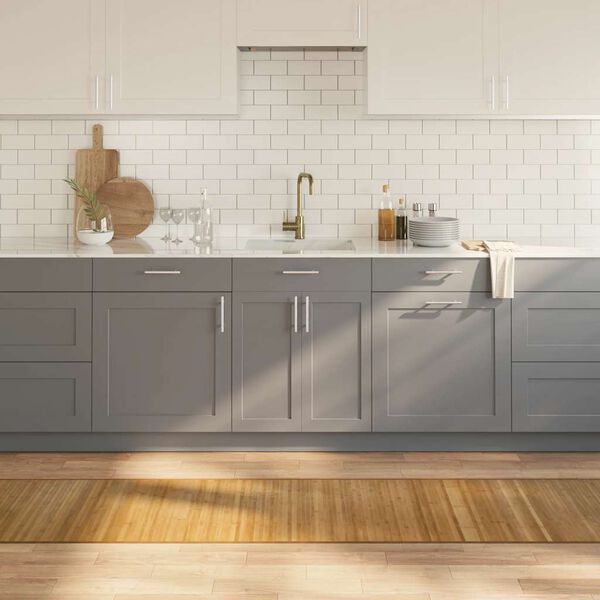 vidaXL Teppich Rechteckig Natur 60x300 cm Bambus