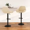 vidaXL Barhocker 2 Stk. Creme Samt
