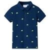 Kinder-Poloshirt Marineblau 128