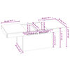 vidaXL Couchtisch Betongrau 100x55x40 cm Holzwerkstoff