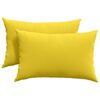 vidaXL Sofakissen 2 Stk. Stoff Helles Gelb 60 x 40 cm