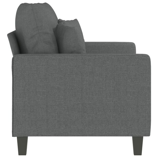 vidaXL 2-Sitzer-Sofa Dunkelgrau 120 cm Stoff