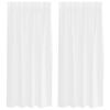 vidaXL Voile-Vorhang 2 Stk. Wei&szlig; 175 x 140 cm Polyester