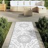 vidaXL Outdoor-Teppich ARAKIL Hellgrau 80x250 cm PP