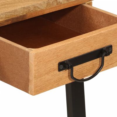 vidaXL Schreibtisch mit Schubladen 105x55x70 cm Massivholz Mango Eisen