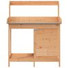 vidaXL Pflanztisch mit Schrank Braun 110,5x45x124,5cm Massivholz Tanne