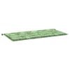 vidaXL Gartenbank-Auflage Blattmuster 100x50x4 cm Oxford-Gewebe