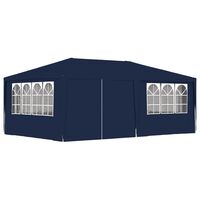 vidaXL Profi-Partyzelt mit Seitenwänden 4×6 m Blau 90 g/m²