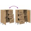 vidaXL Highboard mit Schubladen 2 pcs Artisan-Eiche Holzwerkstoff