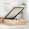 vidaXL Ottoman Bettgestell Natur 80 x 200 cm Massives Kiefernholz