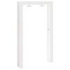 vidaXL Outdoor-Dusche 226 cm Massivholz Kiefer und Edelstahl Wei&szlig;