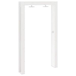 vidaXL Outdoor-Dusche Wei&szlig; 137 x 23 x 226 cm Massives Kiefernholz