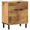 vidaXL Nachttisch Braun 50x33x60 cm Massivholz Mango
