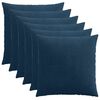 vidaXL Kissenbezug 6 stk. ALMELO Marineblau 55 x 55 cm Cord