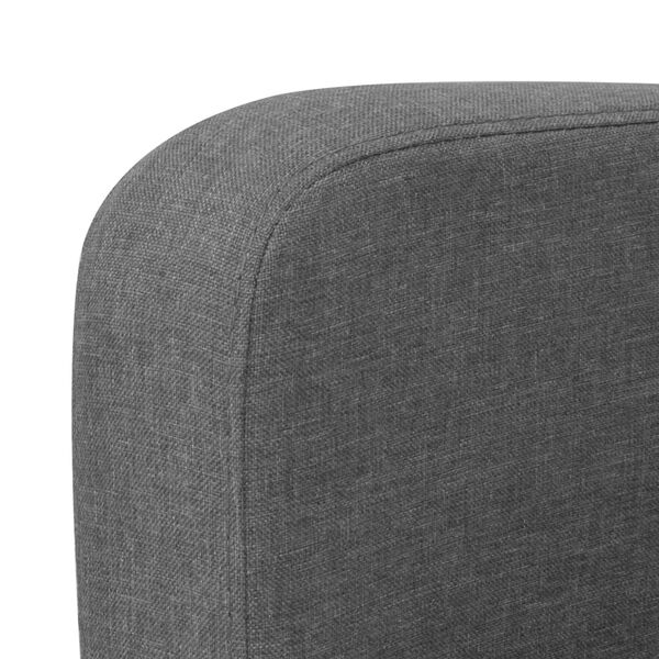 vidaXL 2-Sitzersofa 135 x 65 x76 cm Dunkelgrau