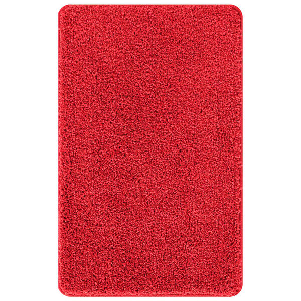 vidaXL Rutschfeste Badmatte Rot 50 x 80 cm PP