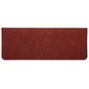 vidaXL Stufenmatten Selbstklebend 15 Stk. 65x24,5x3,5 cm Rot
