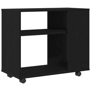 vidaXL Beistelltisch Schwarze Eiche 70 x 35 x 60,5 cm Holzwerkstoff