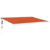 vidaXL Markise Einziehbar Orange und Braun 4x3 m Stoff & Aluminium
