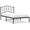 vidaXL Bettgestell mit Kopfteil Metall Schwarz 100x190 cm