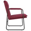 vidaXL Loungesessel Weinrot 55x64x80 cm Stoff