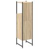 vidaXL Badezimmerschrank Beige 33 x 33 x 120,5 cm Holzwerkstoff