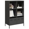 vidaXL Highboard Schwarz 68x39x103,5 cm Stahl