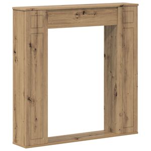 vidaXL Kaminumrandung Artisan-Eiche 100 x 20 x 100 cm Holzwerkstoff