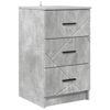 vidaXL Nachttisch Betongrau 38 x 38 x 66 cm Holzwerkstoff
