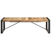 vidaXL Couchtisch 140x70x40 cm Raues Mangoholz