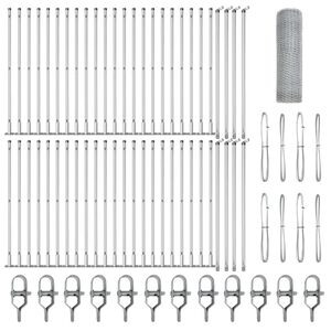 vidaXL Zaunpfosten Silber