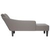 vidaXL Chaiselongue mit Rechter Armlehne Taupe Stoff