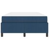 vidaXL Boxspringbett Blau 120 x 190 cm Stoff