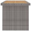 vidaXL 9-tlg. Garten-Essgruppe mit Kissen Poly Rattan Grau