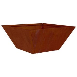 vidaXL Garten-Pflanzgef&auml;&szlig; Rostoptik 35 x 35 x 15 cm Wetterfeststahl