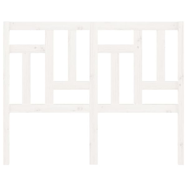 vidaXL Kopfteil Weiß 155,5x4x100 cm Massivholz Kiefer