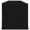 vidaXL Wandregal Schwarz Eichen-Optik 100 x 18 x 18 cm Holzwerkstoff