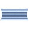 vidaXL Sonnensegel Blau und Wei&szlig; 2 x 4 m HDPE