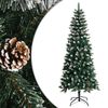 vidaXL K&uuml;nstlicher Weihnachtsbaum mit St&auml;nder Gr&uuml;n 180 cm PVC