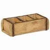 vidaXL Tablett Braun 30 x 14 x 9 cm Massives upgecyceltes Holz
