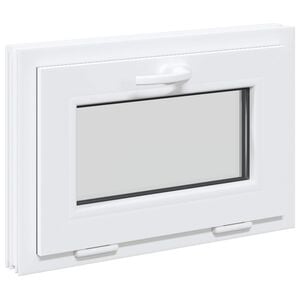 vidaXL Kellerfenster Innenseite Farbe Wei&szlig; RISOR 60 x 40 cm