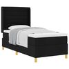 vidaXL Boxspringbett mit Matratze Schwarz 80 x 200 cm Stoff