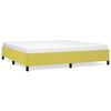 vidaXL Bettgestell ohne Matratze Gr&uuml;n 200x200 cm Stoff