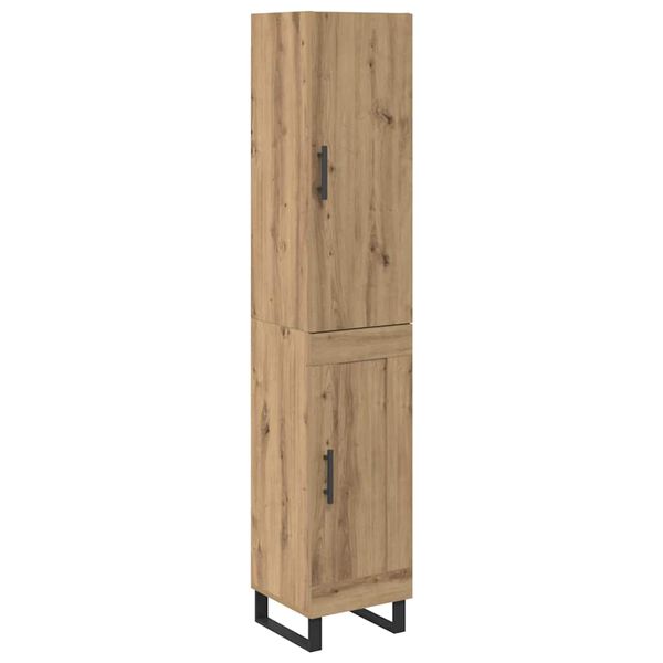 vidaXL Highboard Artisan-Eiche 34,5 x 34 x 180 cm Holzwerkstoff