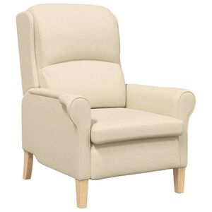 vidaXL Sessel Creme Stoff