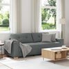 vidaXL 3-Sitzer-Sofa Dunkelgrau 180 cm Stoff
